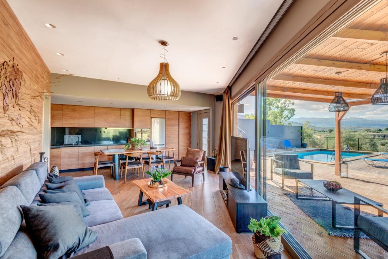 Private Pool Villa Ggki Skepasti Bagian luar foto